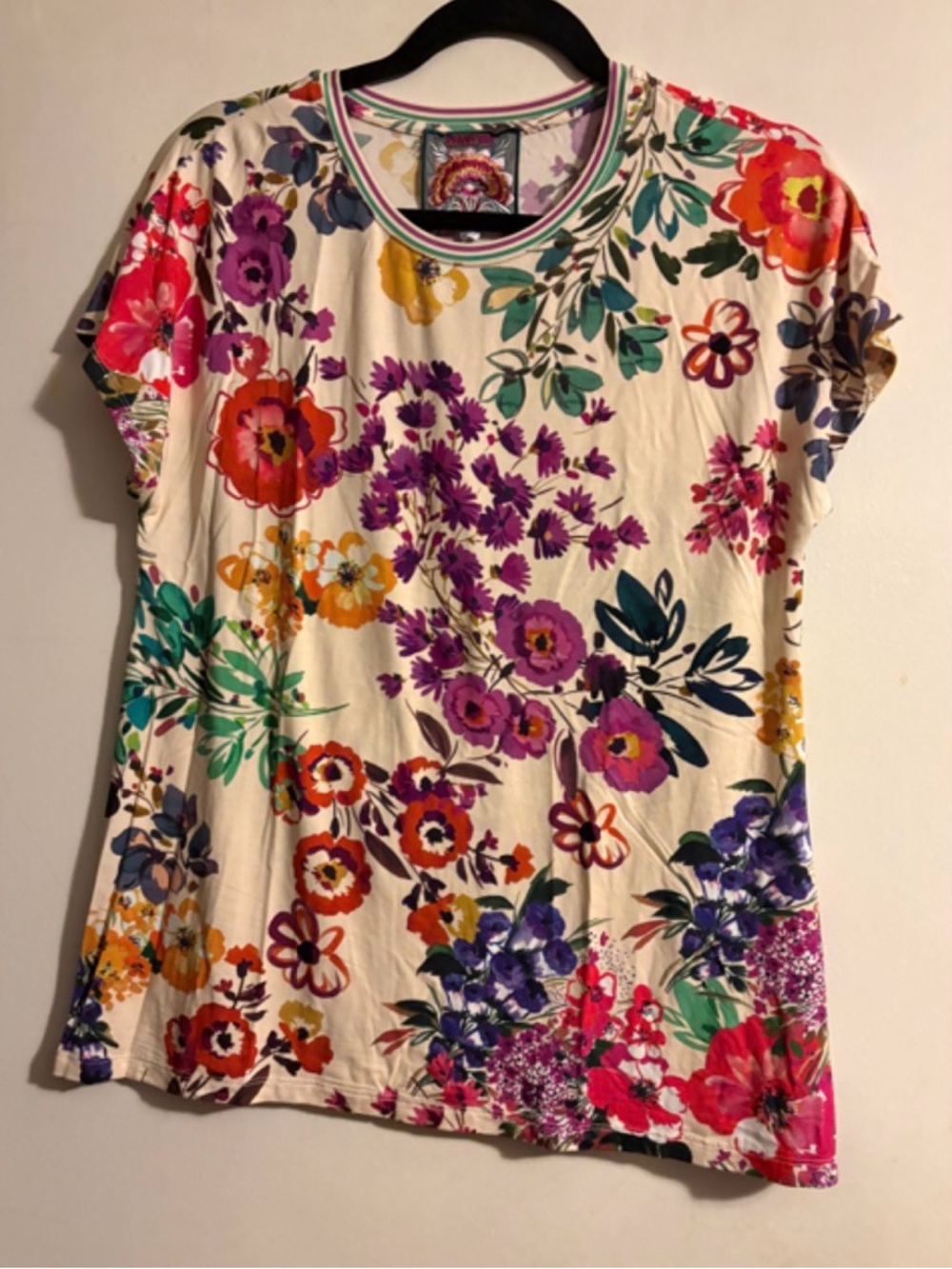 NWT Johnny Was Relaxed Dolman Sleeve Tee - Picture 5 of 6